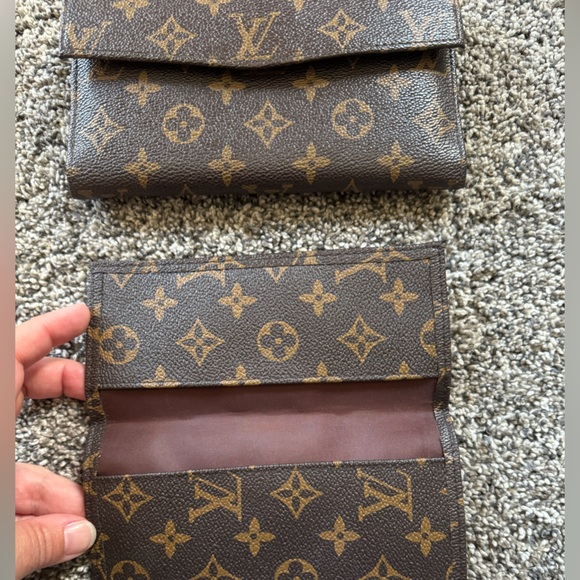 Vintage Louis Vuitton Monogram checkbook size wallet w/checkbook cover - Picture 1 of 6